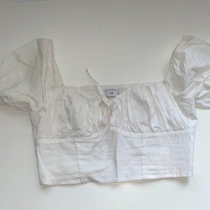 White TNA Blouse Top
